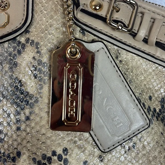 Coach Madison Lindsey Ltd Ed Python Embossed Purse - Picture 12 of 17